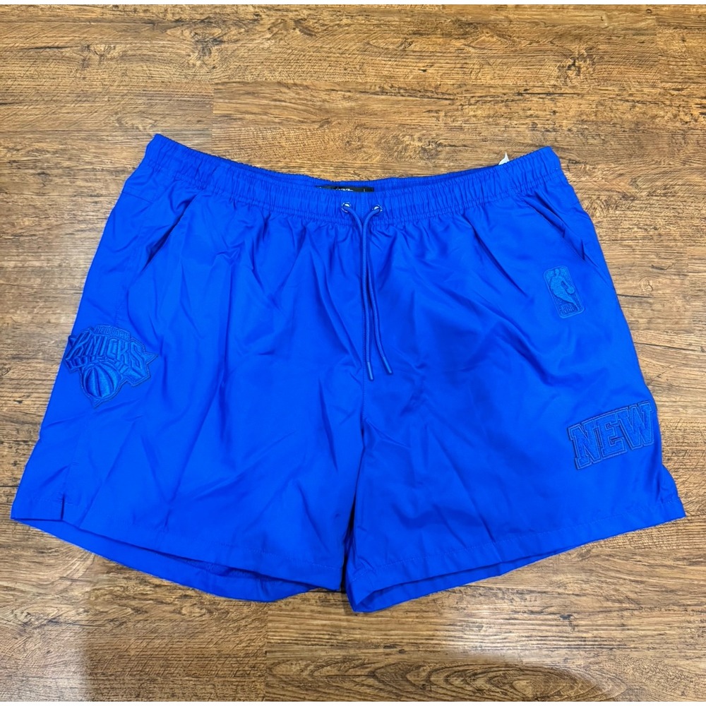 Pro Standard New York Knicks Blue Performance Logo NBA Basketball Shorts Men 3XL